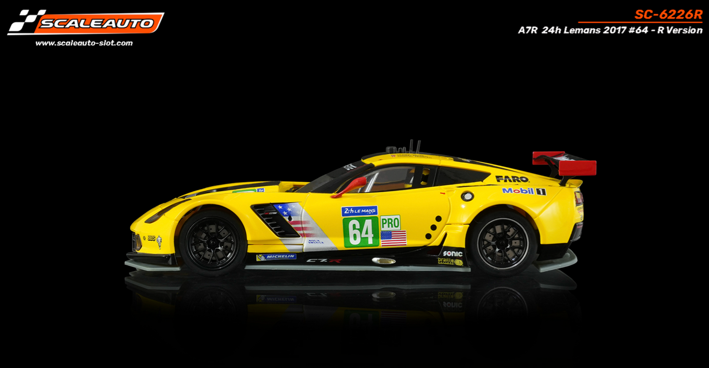 Scaleauto SC-6226R - PRE-ORDER NOW! - Corvette C7R #64 - '17 Le Mans 24h - R Series