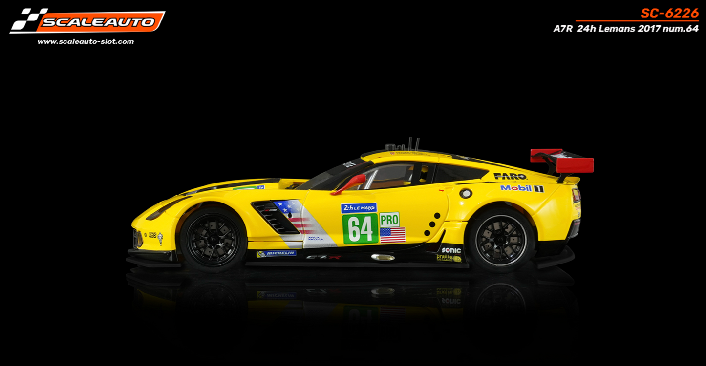 Scaleauto SC-6226 - PRE-ORDER NOW! - Corvette C7R #64 - '17 Le Mans 24h - Home Series