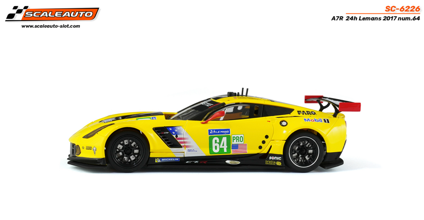 Scaleauto SC-6226 - PRE-ORDER NOW! - Corvette C7R #64 - '17 Le Mans 24h - Home Series