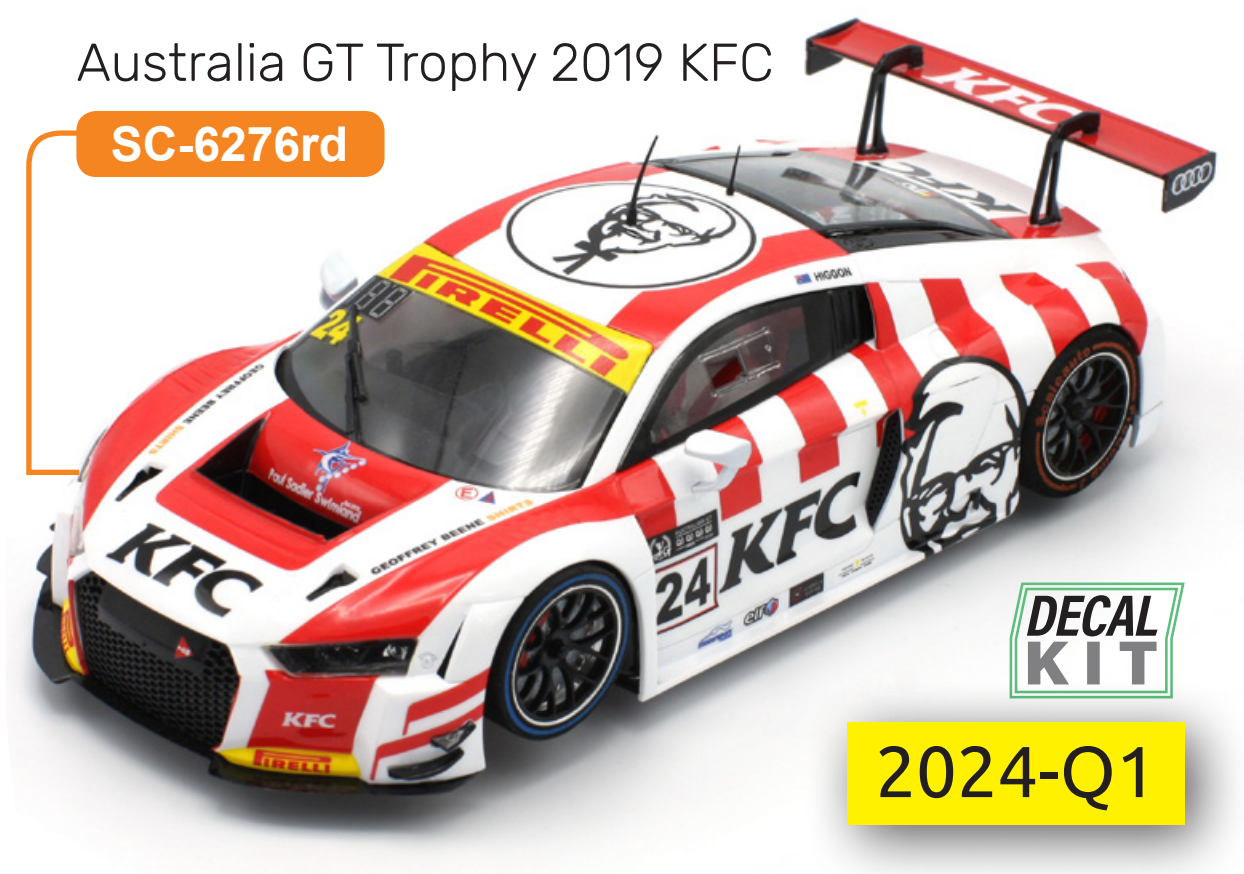 Scaleauto SC-6276rd - PRE-ORDER NOW!!! - Audi R8 LMS GT3 - KFC #24 - '19 Australia GT Trophy - Home Series