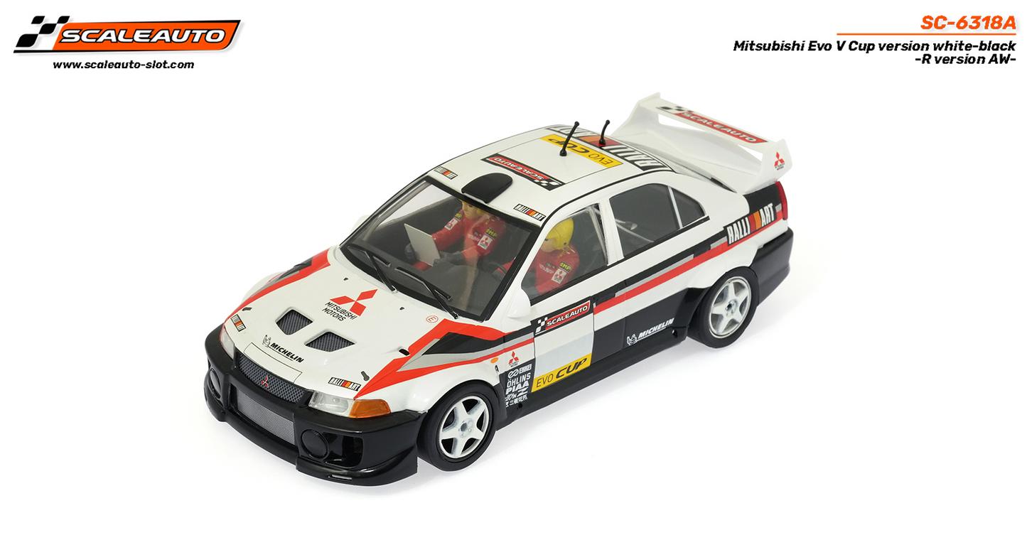 Scaleauto SC-6318A - PRE-ORDER NOW!!! - Mitsubishi Lancer EVO V  - Cup Version - White - R4WD Series