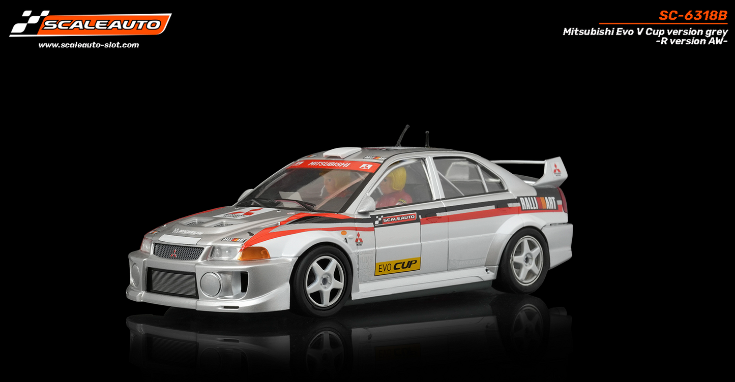 Scaleauto SC-6318B - PRE-ORDER NOW!!! - Mitsubishi Lancer EVO V  - Cup Version - Grey - R4WD Series