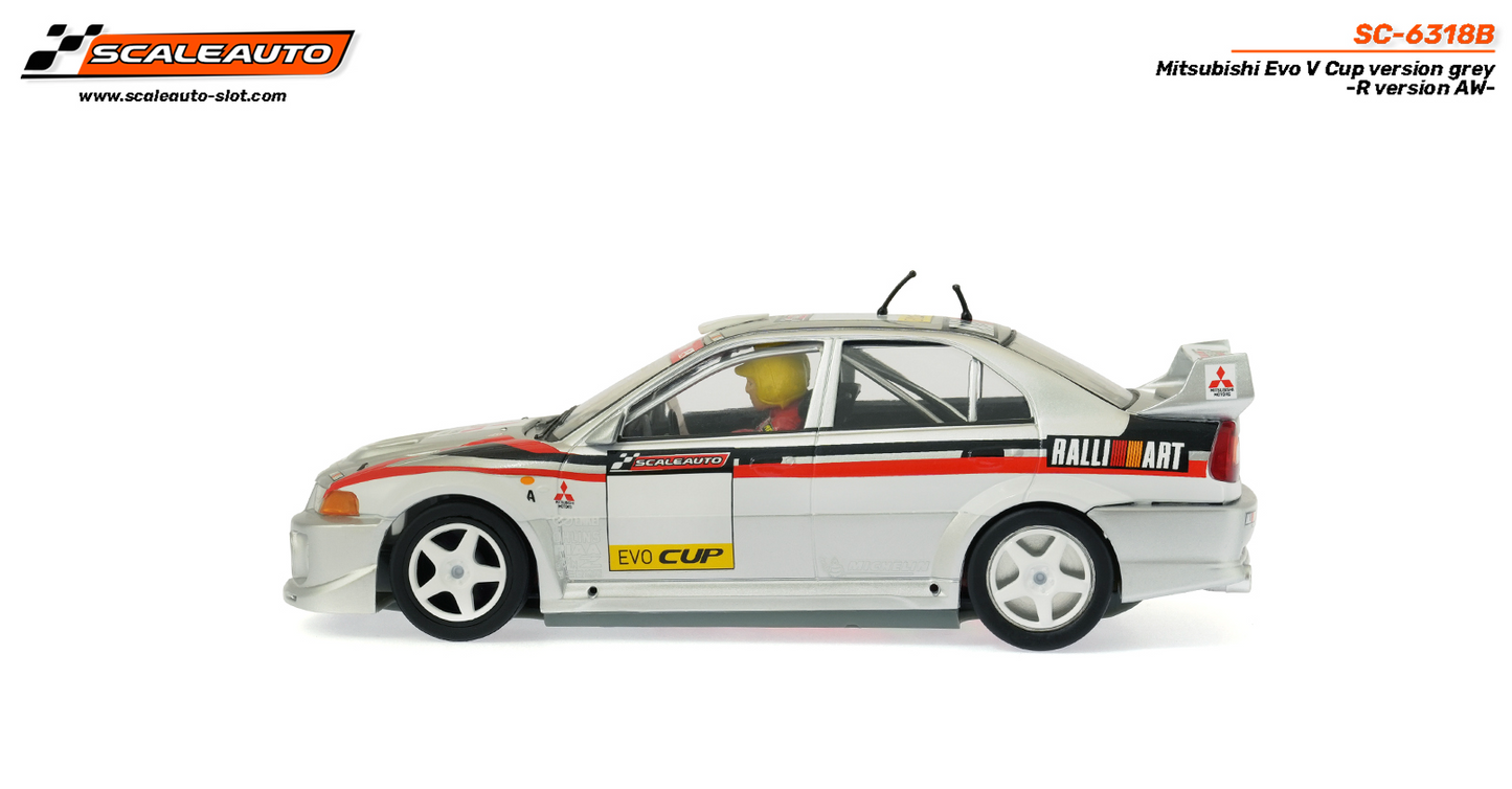 Scaleauto SC-6318B - PRE-ORDER NOW!!! - Mitsubishi Lancer EVO V  - Cup Version - Grey - R4WD Series