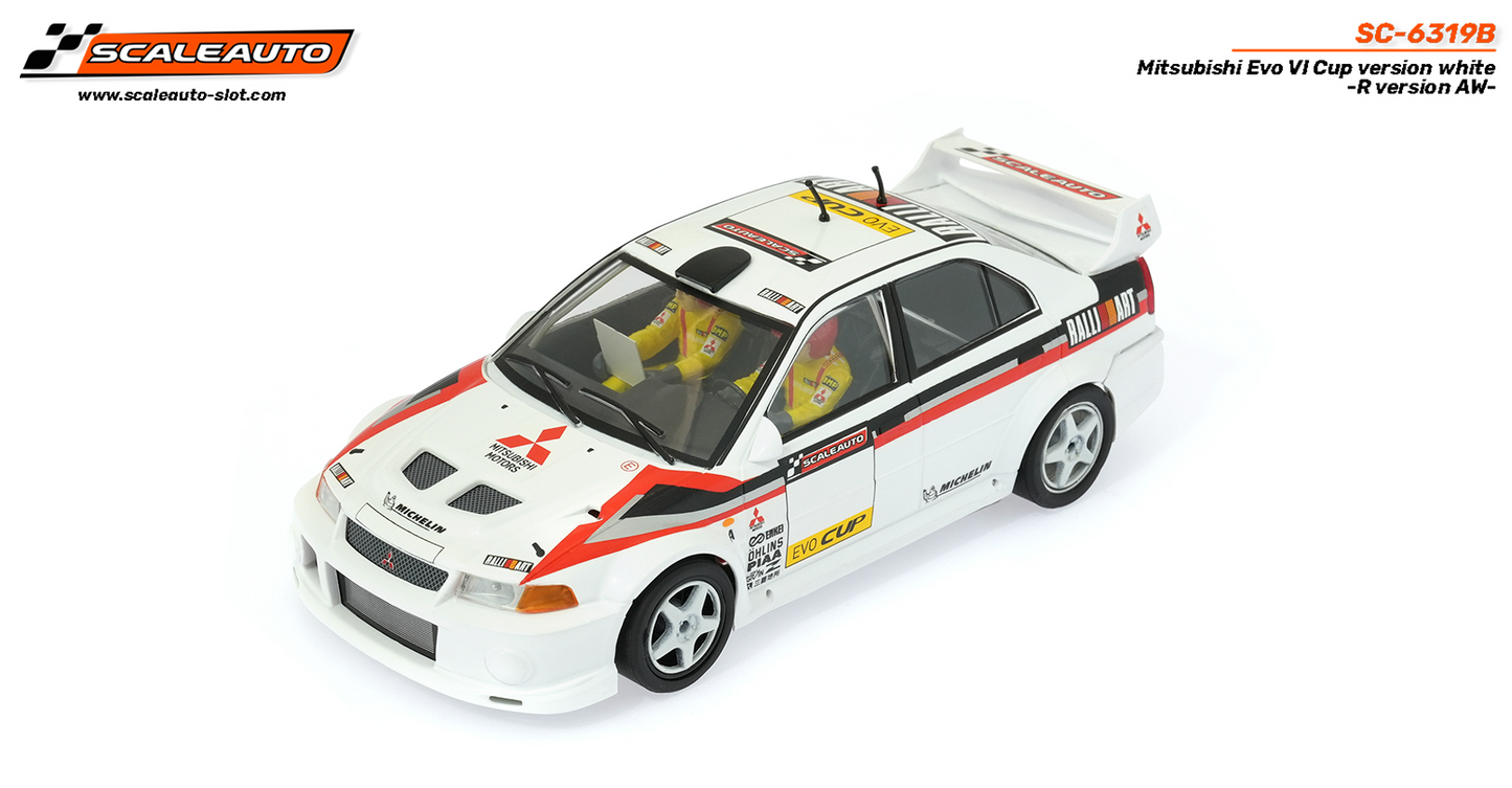 Scaleauto SC-6319B - PRE-ORDER NOW!!! - Mitsubishi Lancer EVO VI - Cup Version - White - R4WD Series