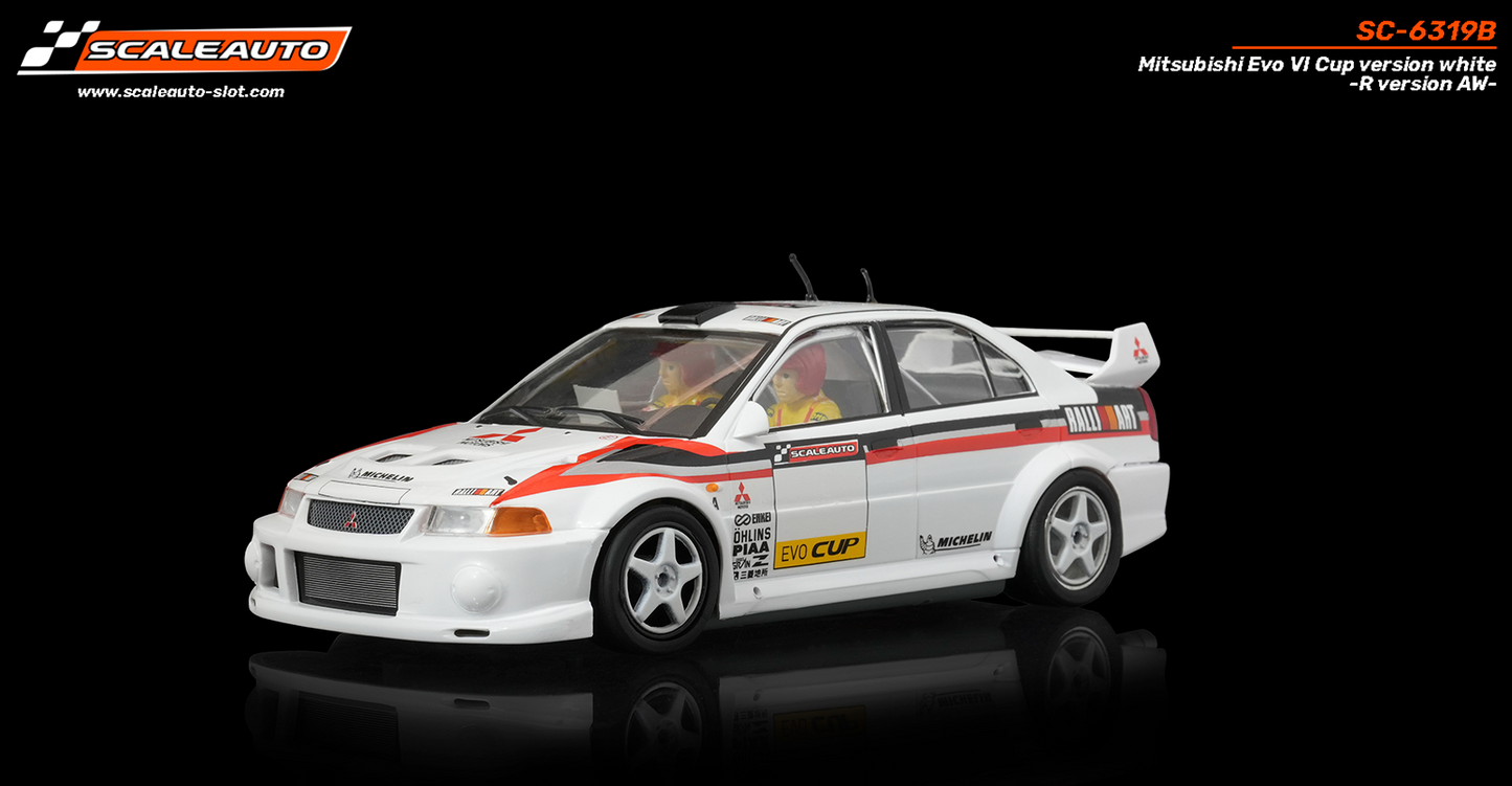 Scaleauto SC-6319B - PRE-ORDER NOW!!! - Mitsubishi Lancer EVO VI - Cup Version - White - R4WD Series