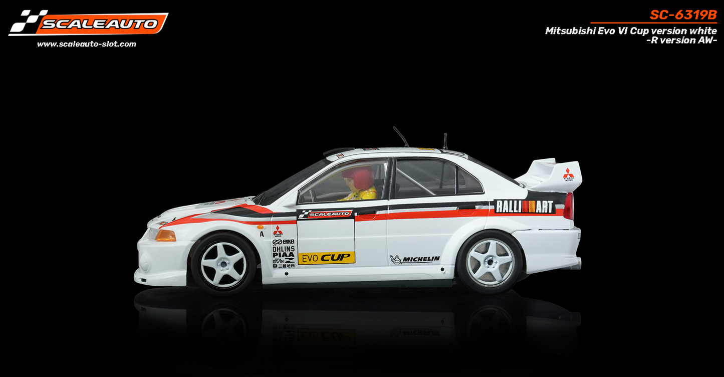 Scaleauto SC-6319B - PRE-ORDER NOW!!! - Mitsubishi Lancer EVO VI - Cup Version - White - R4WD Series