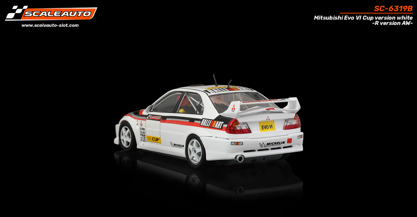 Scaleauto SC-6319B - PRE-ORDER NOW!!! - Mitsubishi Lancer EVO VI - Cup Version - White - R4WD Series