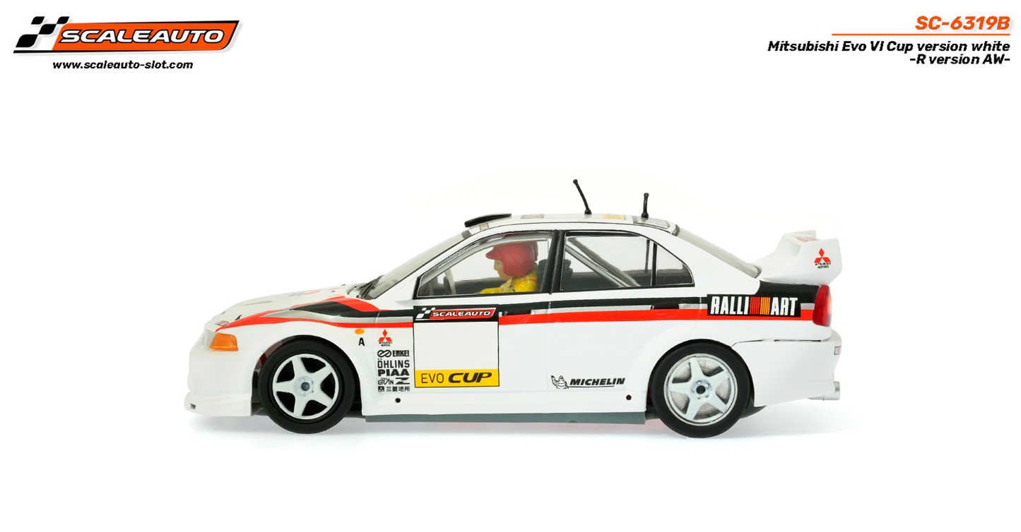 Scaleauto SC-6319B - PRE-ORDER NOW!!! - Mitsubishi Lancer EVO VI - Cup Version - White - R4WD Series