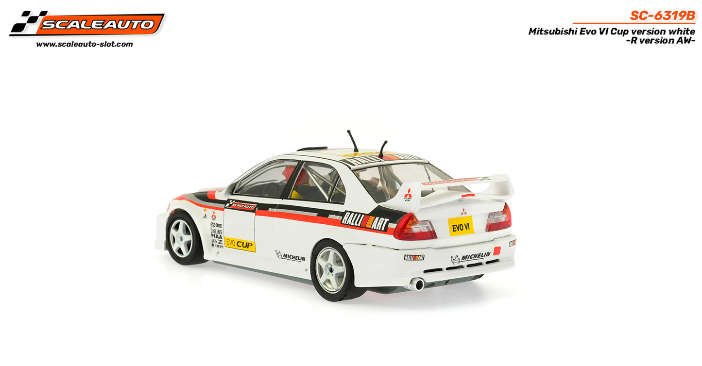 Scaleauto SC-6319B - PRE-ORDER NOW!!! - Mitsubishi Lancer EVO VI - Cup Version - White - R4WD Series