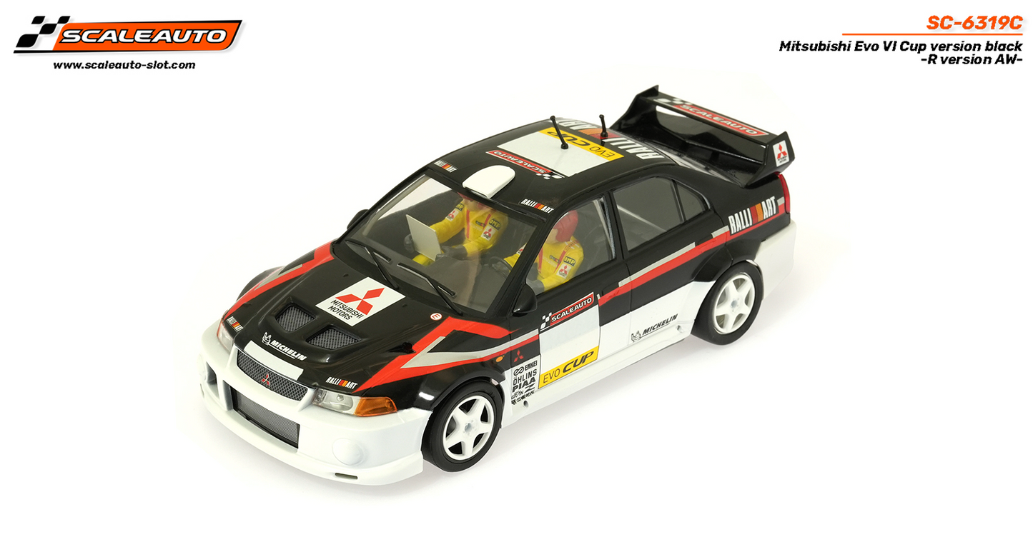 Scaleauto SC-6319C - PRE-ORDER NOW!!! - Mitsubishi Lancer EVO VI - Cup Version - Black - R4WD Series