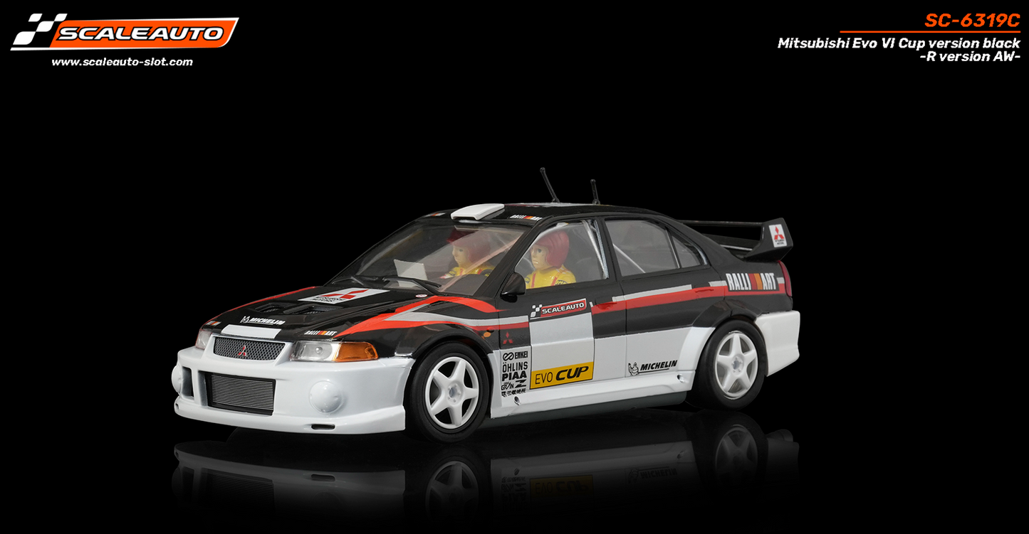 Scaleauto SC-6319C - PRE-ORDER NOW!!! - Mitsubishi Lancer EVO VI - Cup Version - Black - R4WD Series