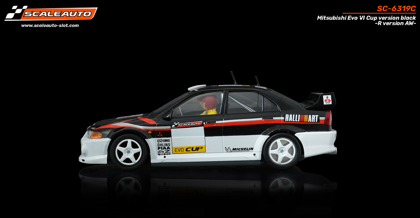 Scaleauto SC-6319C - PRE-ORDER NOW!!! - Mitsubishi Lancer EVO VI - Cup Version - Black - R4WD Series