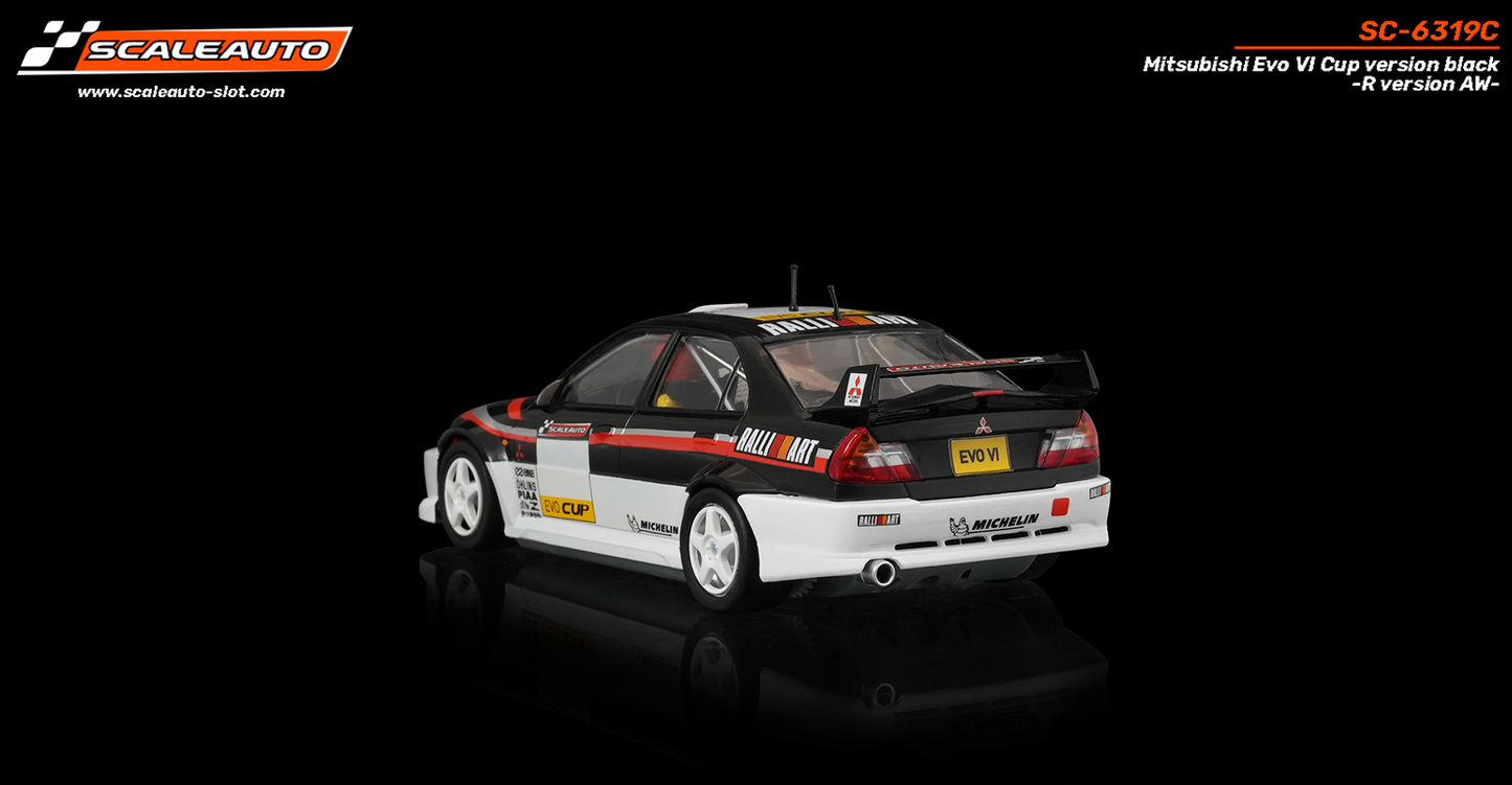 Scaleauto SC-6319C - PRE-ORDER NOW!!! - Mitsubishi Lancer EVO VI - Cup Version - Black - R4WD Series