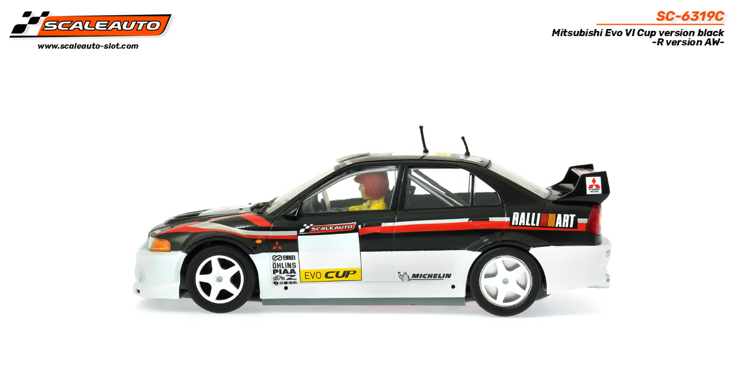 Scaleauto SC-6319C - PRE-ORDER NOW!!! - Mitsubishi Lancer EVO VI - Cup Version - Black - R4WD Series