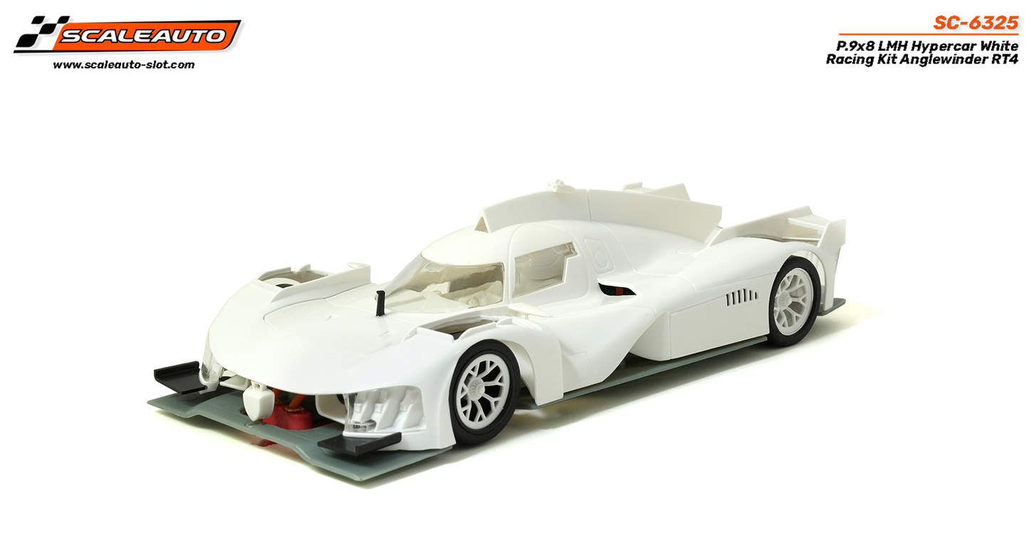 Scaleauto SC-6325 - 9x8 LMH Hypercar - White Kit Anglewinder RT4 - PRO