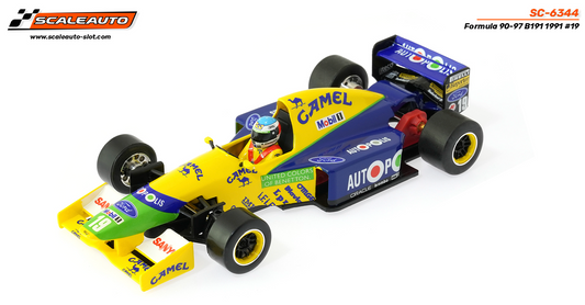 Scaleauto SC-6344 - PRE-ORDER NOW!!! - Formula 90/97 - Benetton B191 #19 M. Schumacher - High Nose