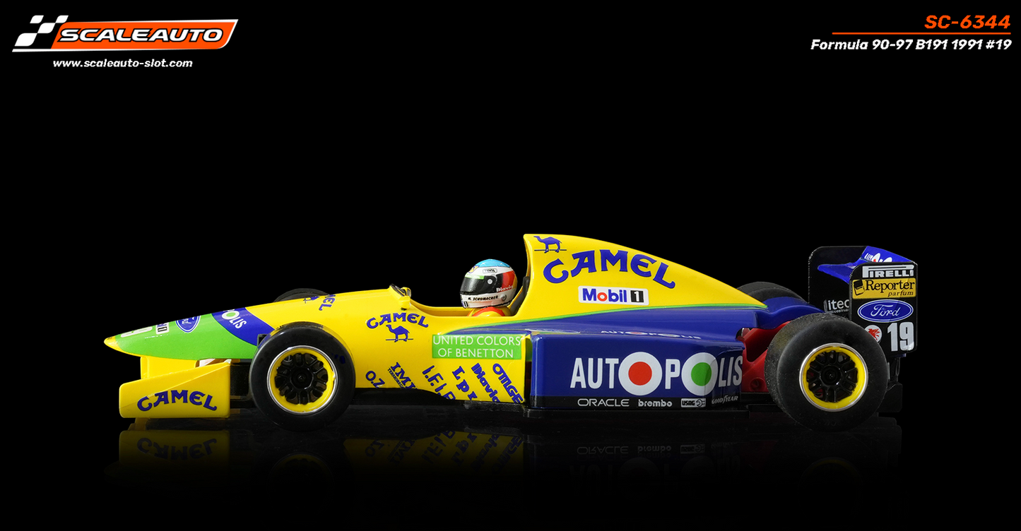 Scaleauto SC-6344 - PRE-ORDER NOW!!! - Formula 90/97 - Benetton B191 #19 M. Schumacher - High Nose