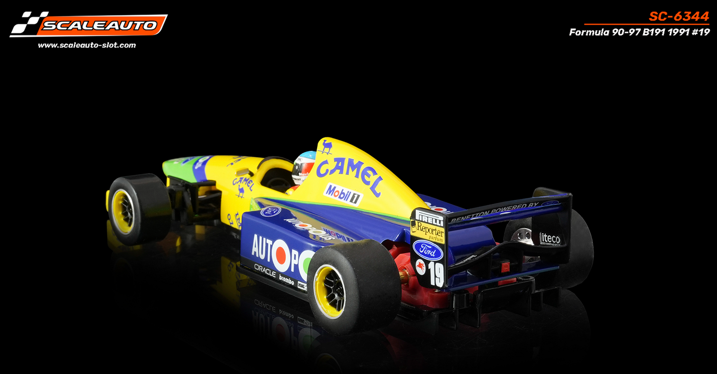 Scaleauto SC-6344 - PRE-ORDER NOW!!! - Formula 90/97 - Benetton B191 #19 M. Schumacher - High Nose