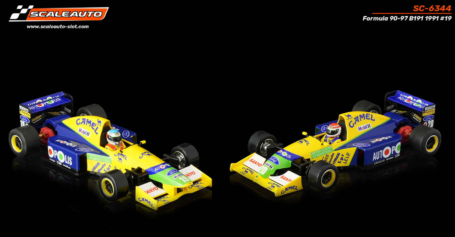 Scaleauto SC-6344 - PRE-ORDER NOW!!! - Formula 90/97 - Benetton B191 #19 M. Schumacher - High Nose