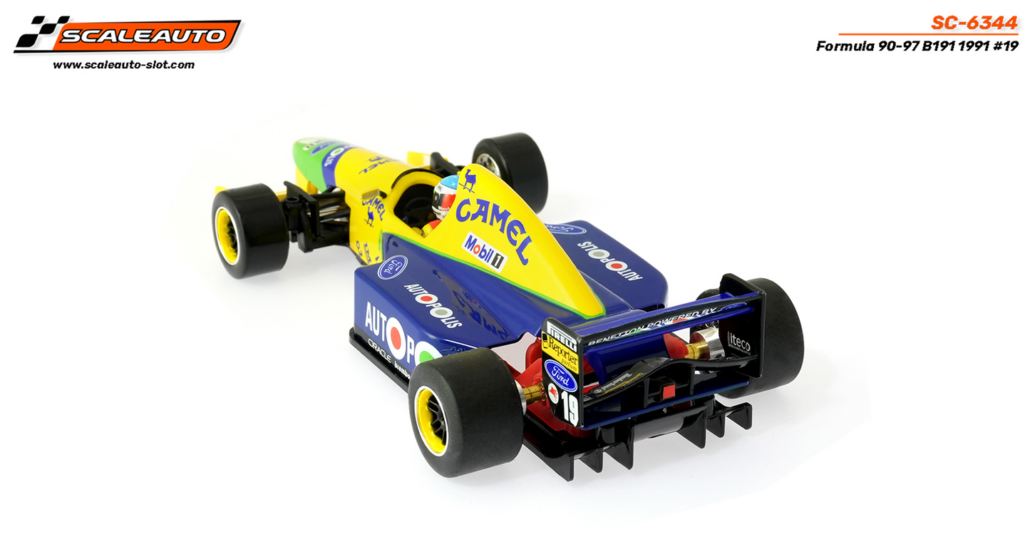 Scaleauto SC-6344 - PRE-ORDER NOW!!! - Formula 90/97 - Benetton B191 #19 M. Schumacher - High Nose