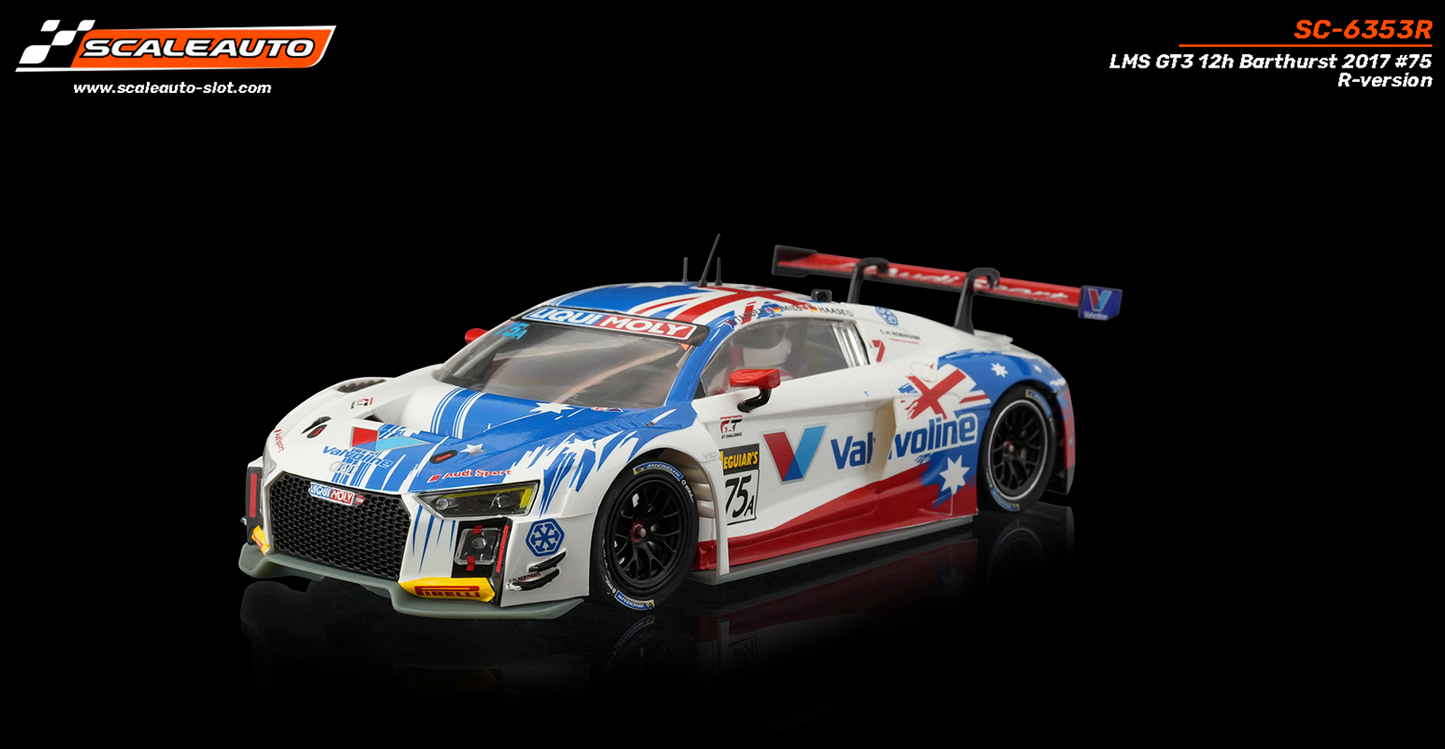 Scaleauto SC-6353 - PRE-ORDER NOW!!! - Audi R8 LMS GT3 - Valvoline #75A - '17 12h Bathurst - Home Series