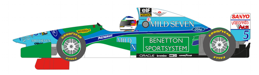 Scaleauto SC-6385 - PRE-ORDER NOW!!! - Formula 90/97 - Benetton B194 #5 M. Schumacher - High Nose