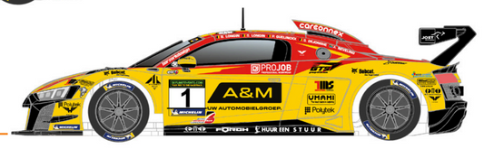 Scaleauto SC-6421 - PRE-ORDER NOW!!! - Audi R8 LMS GT2 - Heinz Perfomance #1 - '23 Belgian Endurance Chamionship - Home Series