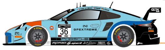 Scaleauto SC-6434R - PRE-ORDER NOW! - Porsche 911 GT - Gulf #36 - '20 GT World Challenge - R Series