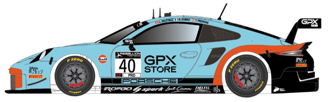 Scaleauto SC-6435R - PRE-ORDER NOW! - Porsche 911 GT - Gulf #40 - '20 GT World Challenge - R Series