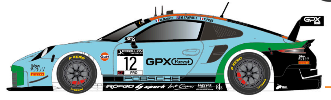 Scaleauto SC-6436 - PRE-ORDER NOW! - Porsche 911 GT - Gulf #12 - '20 GT World Challenge - Home Series