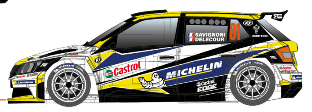 Scaleauto SC-6444R - PRE-ORDER NOW! - Skoda Fabia R5 - Castrol #81 - '16 Tour de Corse  - R4WD Series