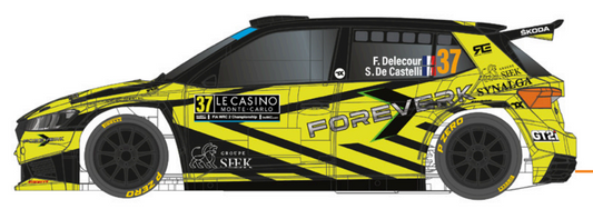 Scaleauto SC-6446R - PRE-ORDER NOW! - Skoda Fabia Rally2 - ForeverK #37 - '23 Montecarlo  - R4WD Series