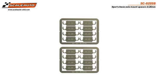 Scaleauto SC-8205B - Sport chassis axle mount spacers 0.25mm