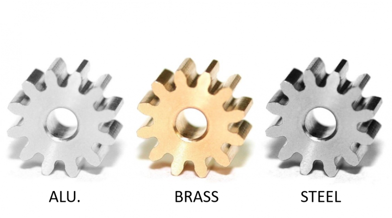 SP084112 Press pinion Ø 7 x 12 teeth BRASS