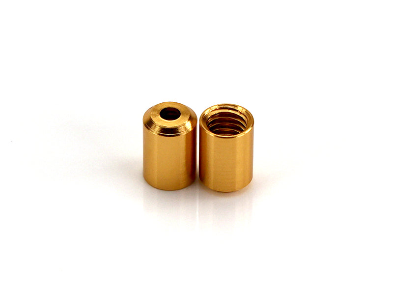 MR Slotcar MR9124 - EVO/EVO II - BODY POST TUBES - pack of 2  - 8.5 MM - Gold Anodized Aluminum (SR1124)