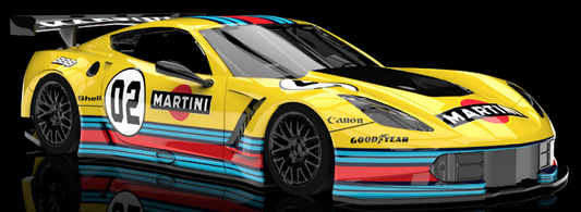 NSR 0437SW - PRE-ORDER NOW! - Corvette C7.R - Martini Livery #2 - Yellow