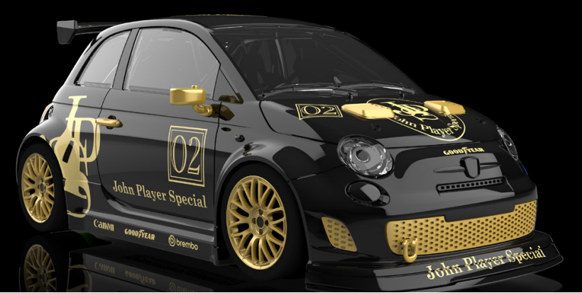 NSR 0428SW - PRE-ORDER NOW! - Abarth 500 - JPS Livery #2