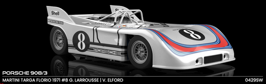 NSR 0429SW - PRE-ORDER NOW! - Porsche 908/3 - Martini #8 - Larrousse / Elford - '71 Targa Florio
