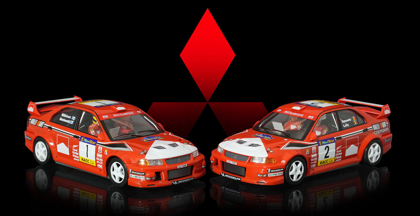 Scaleauto R-series SC-6317-PACK - Mitsubishi Evo VI - '99 Catalunya TWIN PACK