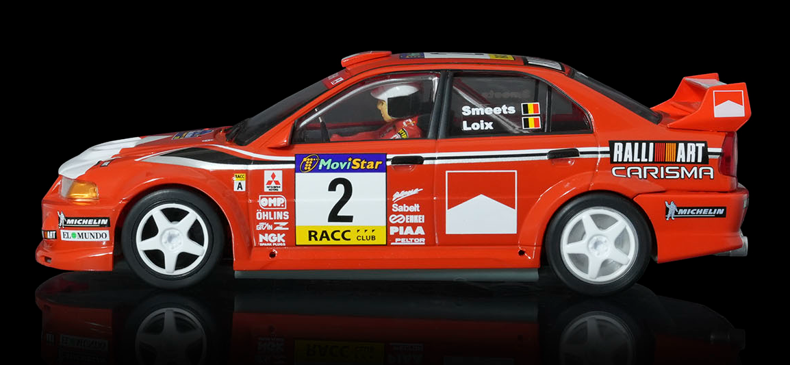 Scaleauto R-series SC-6317R - Mitsubishi Evo VI - Freddy Loix #2 - '99 Rally Catalunya