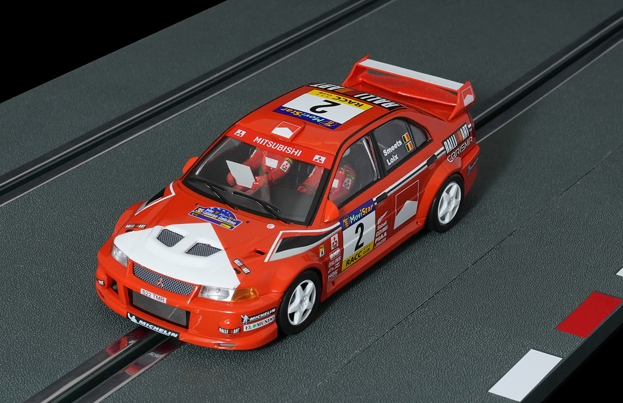 Scaleauto R-series SC-6317R - Mitsubishi Evo VI - Freddy Loix #2 - '99 Rally Catalunya