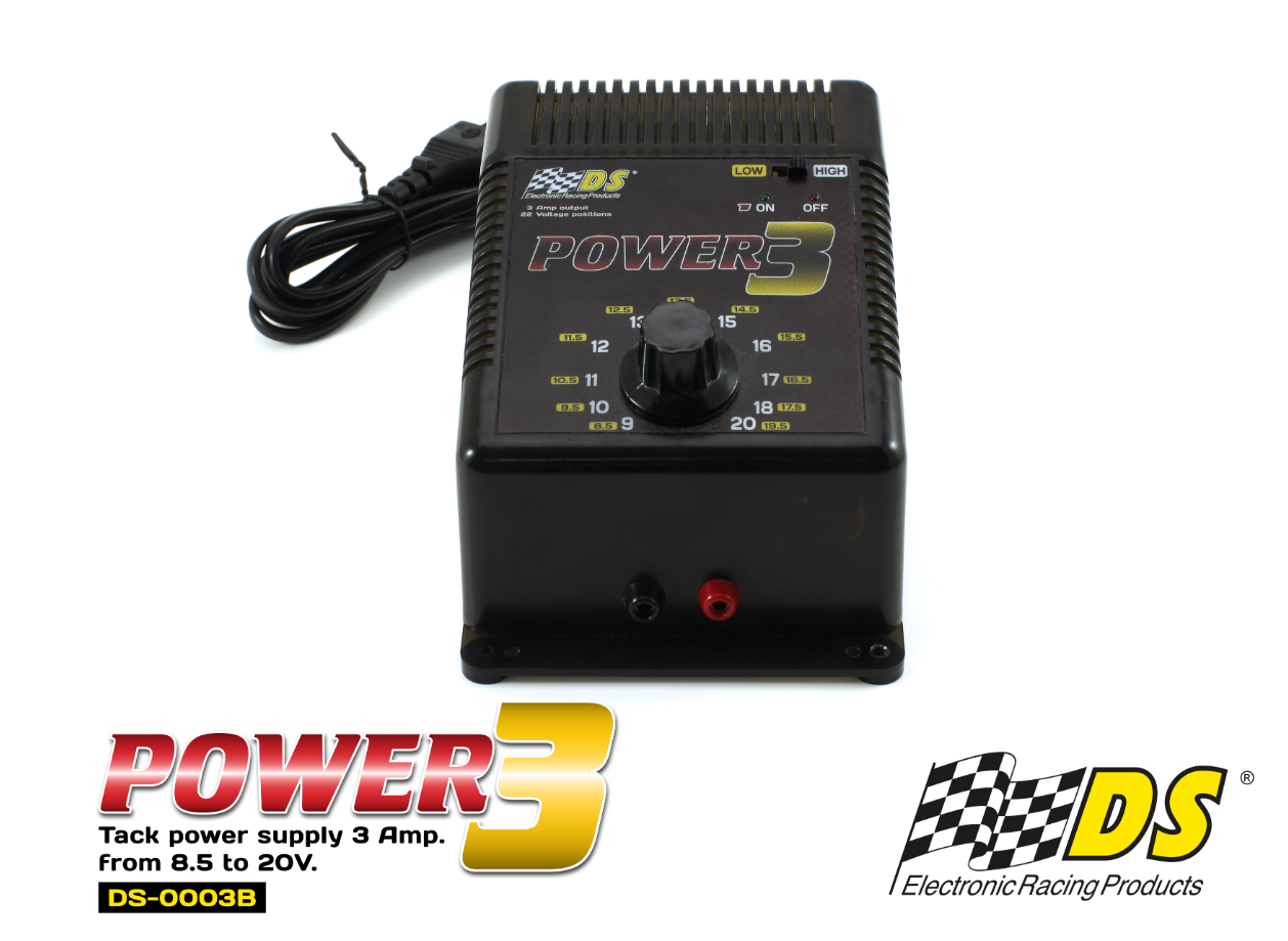 DS-0003 - Power3 Adjustable Power Supply - 3 Amp / 8.5 to 20V