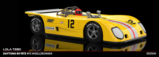 NSR 0531SW - PRE-ORDER NOW! - NSR Lola T280 - Wissel/Bonnier #12 - '72 Daytona