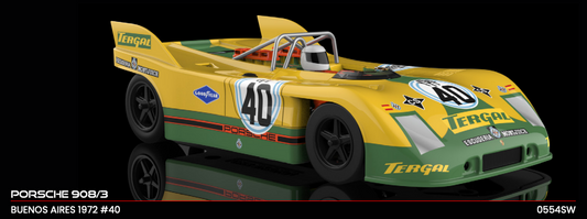 NSR 0554SW - PRE-ORDER NOW! - Porsche 908/3 - Tergal #40 - '72 Buenos Aires