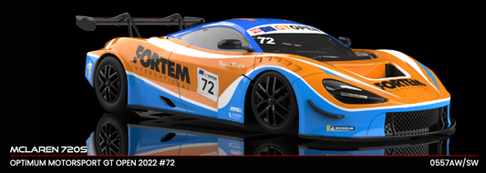 NSR 0557SW - PRE-ORDER NOW! - McLaren 720S - Optimum Motorsport #72 - '22 GT Open