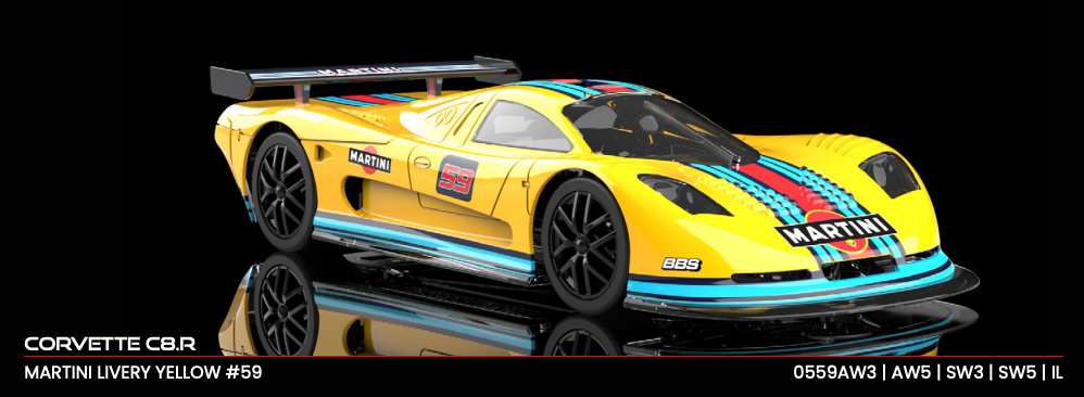 NSR 0559AW5 - PRE-ORDER NOW! - Mosler MT900R - Martini Yellow #59