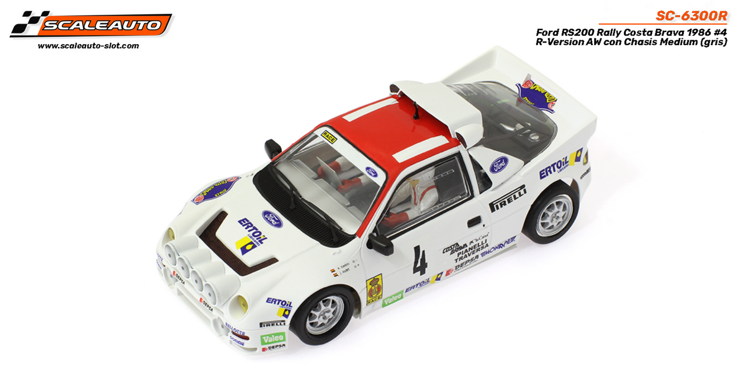 Scaleauto SC-6300R - Ford RS200 #4 - '86 Rally Costa Brava - R4WD Series