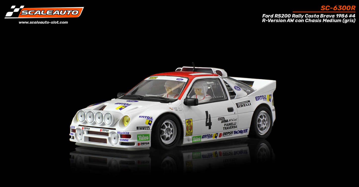 Scaleauto SC-6300R - Ford RS200 #4 - '86 Rally Costa Brava - R4WD Series