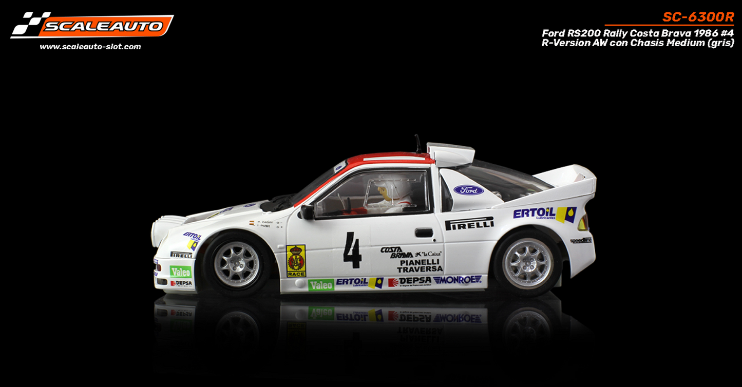 Scaleauto SC-6300R - Ford RS200 #4 - '86 Rally Costa Brava - R4WD Series