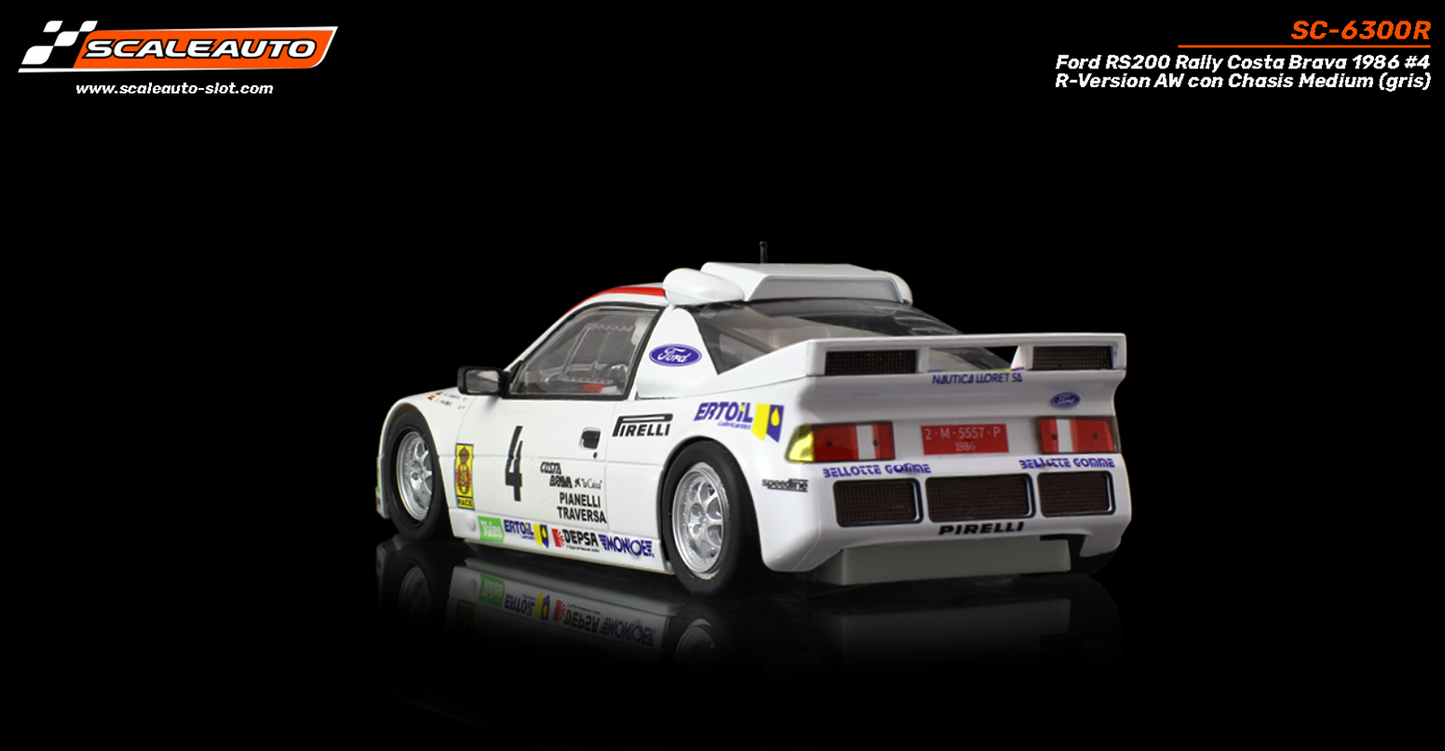 Scaleauto SC-6300R - Ford RS200 #4 - '86 Rally Costa Brava - R4WD Series